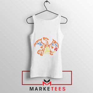 Roar of the Dragon Charizard White Tank Top