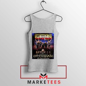 Rocking the Scorpions Tour Merch Grey Tank Top