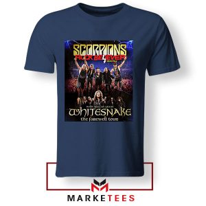 Rocking the Scorpions Tour Merch Navy Thisrt