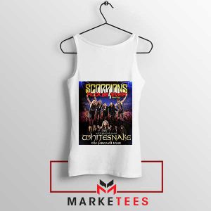 Rocking the Scorpions Tour Merch White Tank Top