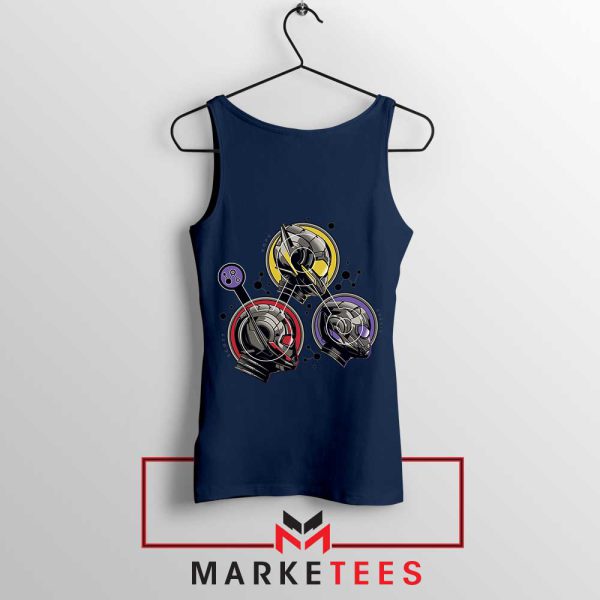 Saving the universe Team Badges Ant Man Navy Tank Top