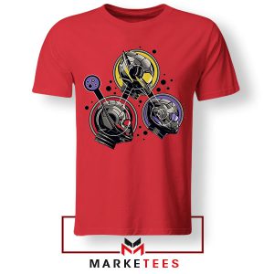 Saving the universe Team Badges Ant Man Red Tshirt