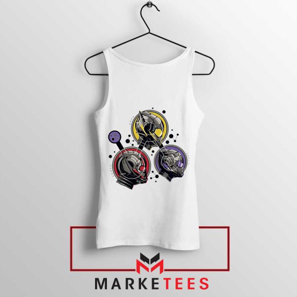 Saving the universe Team Badges Ant Man White Tank Top