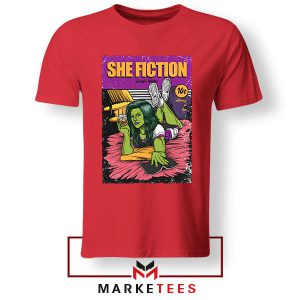 She-Hulk Smash Pulp Fiction Red Tshirt