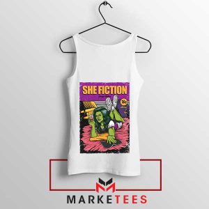 She-Hulk Smash Pulp Fiction White Tank Top