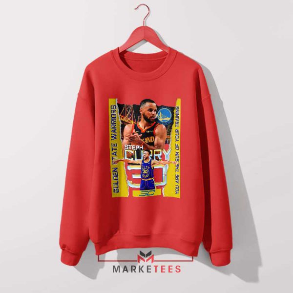 Shoot Like Curry Warrior Wear NBA Red Sweatshirt