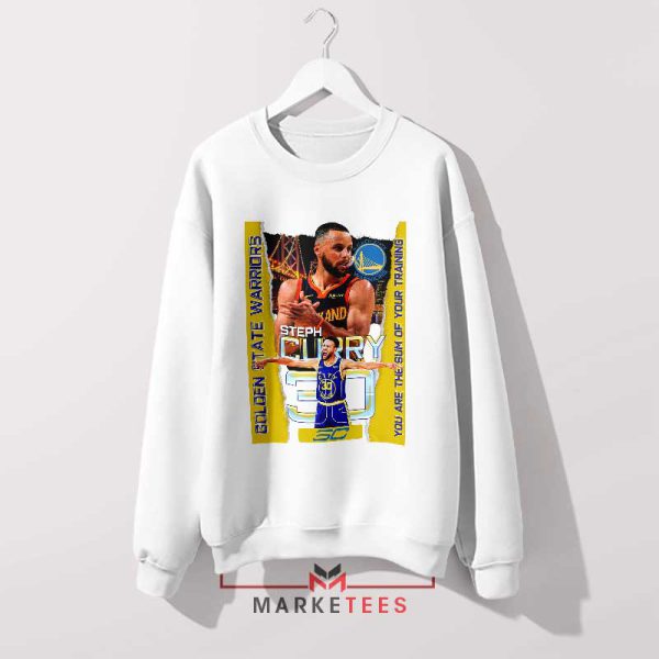 Shoot Like Curry Warrior Wear NBA White Sweatshirt