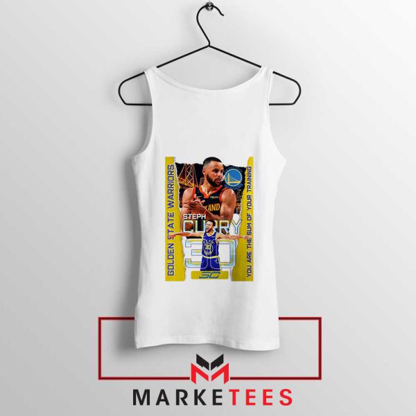 Shoot Like Curry Warrior Wear NBA White Tank Top