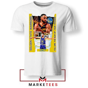 Shoot Like Curry Warrior Wear NBA White Tshirt