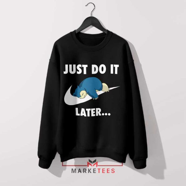 Sleepy Giant Poke-rest Nike Just Do It Black Sweatshirt