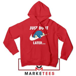 Sleepy Giant Poke-rest Nike Just Do It Red Hoodie