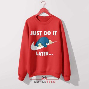 Sleepy Giant Poke-rest Nike Just Do It Red Sweatshirt