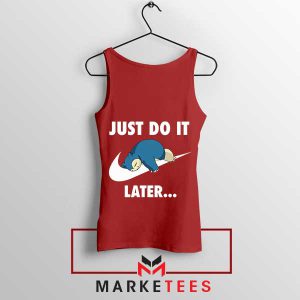 Sleepy Giant Poke-rest Nike Just Do It Red Tank Top