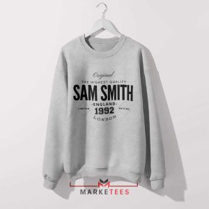 Stay With Me 1992 Sam Smith Grey Sweatshirt