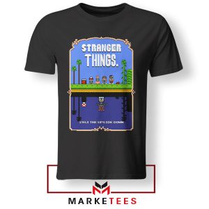 Super Strange Things the Upside Down Black Tshirt