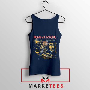 Surviving the Clickers Iron Maiden Navy Tank Top