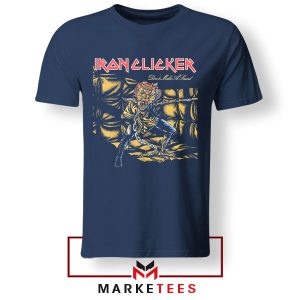 Surviving the Clickers Iron Maiden Navy Tshirt