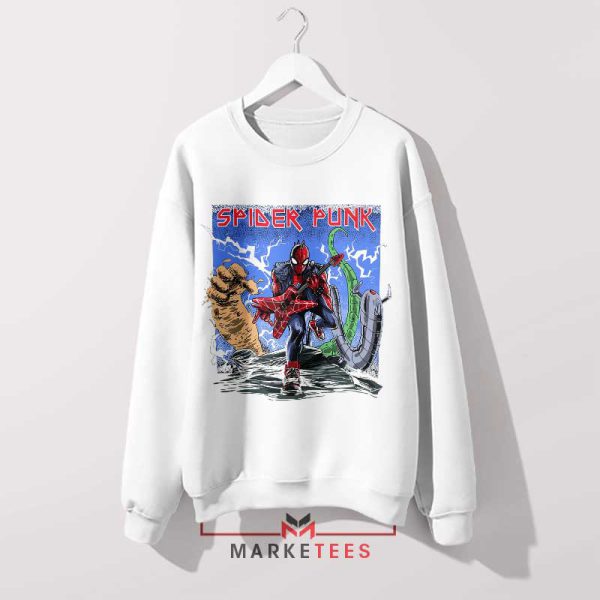 The Amazing Maiden The Trooper Wite Sweatshirt