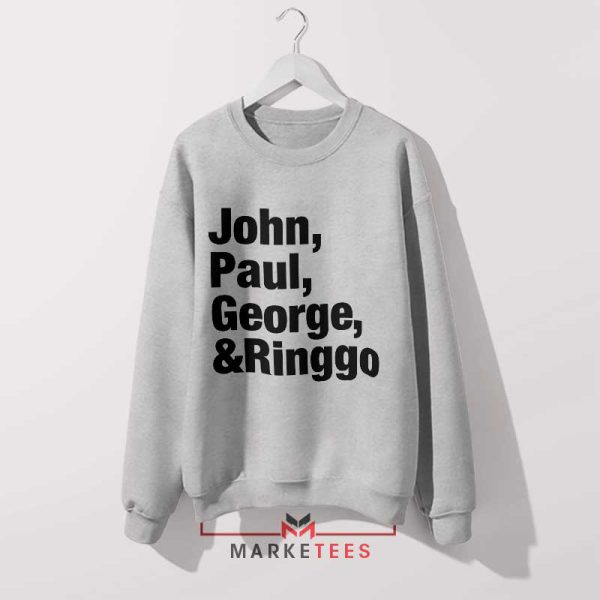 The Fab Four All You Need is Love Grey Sweatshirt