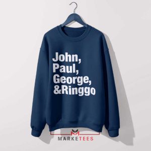 The Fab Four All You Need is Love Navy Sweatshirt