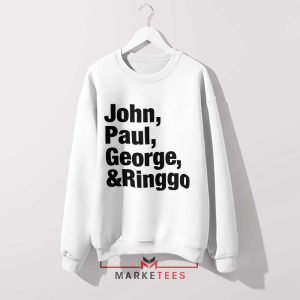 The Fab Four All You Need is Love White Sweatshirt