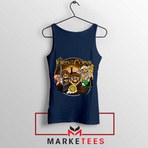 The Fellowship of the Mario Bros Navy Tank Top