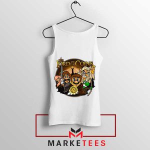 The Fellowship of the Mario Bros White Tank Top