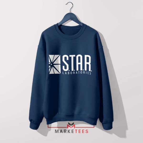 The Flash Movie 2023 Star Labs Navy Sweatshirt