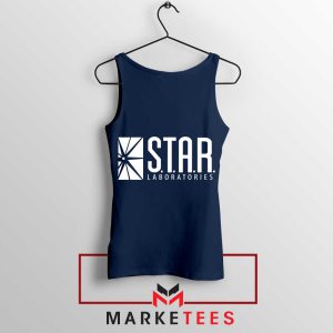 The Flash Movie 2023 Star Labs Navy Tank Top