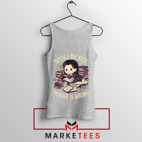 The Gothic Icon Wednesday Addams Grey Tank Top