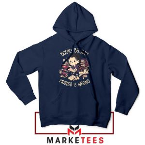 The Gothic Icon Wednesday Addams Navy Hoodie