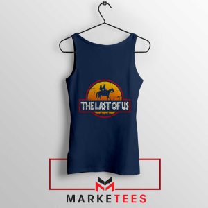 The Last Of Us Movie Jurassic World Navy Tank Top