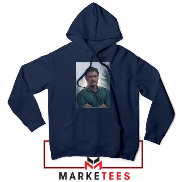 The Last of Us Clothing Joel White Navy Hoodie