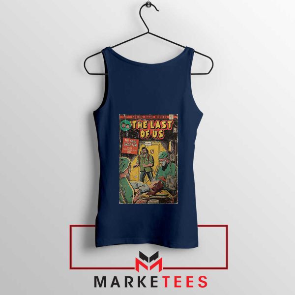 The Last of Us Edition Vintage HBO Poster Navy Tank Top