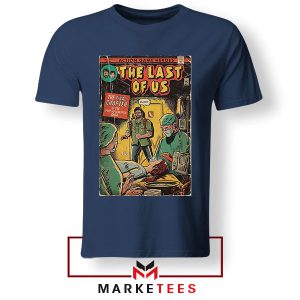 The Last of Us Edition Vintage HBO Poster Navy Tshirt