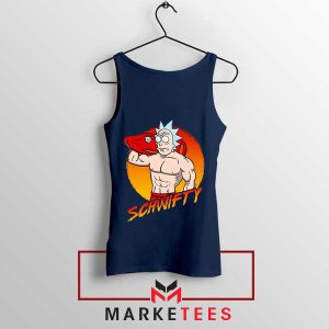 The Lifeguard Morty Baywatch Adventures Navy Tank Top