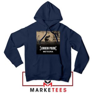 The Meteora Line Album Rock and Style Navy Hoodie