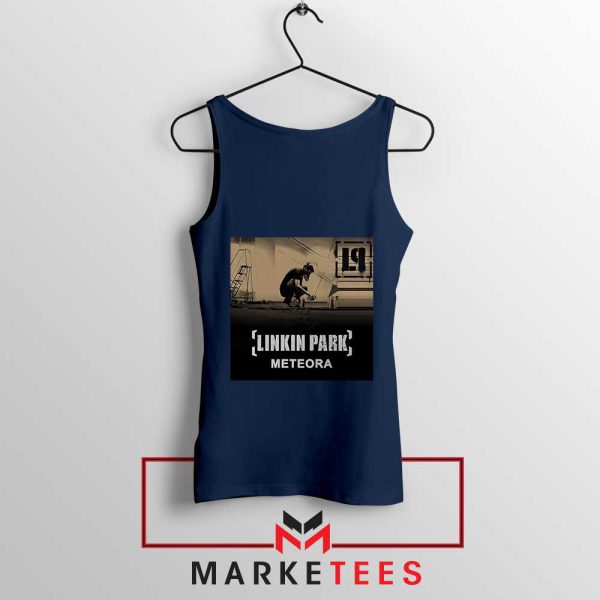 The Meteora Line Album Rock and Style Navy Tank Top