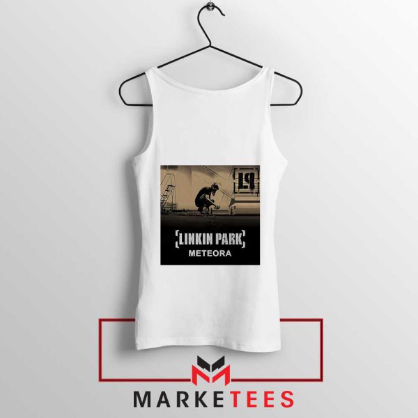 The Meteora Line Album Rock and Style White Tank Top