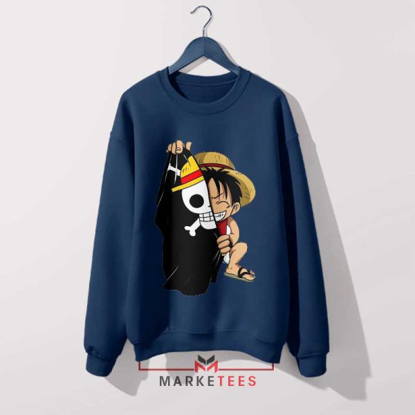 The Pirate King's Thread Luffy Navy Sweatshirt