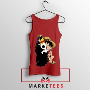 The Pirate King's Thread Luffy Red Tank Top