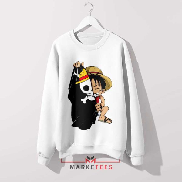 The Pirate King's Thread Luffy White Sweatshirt