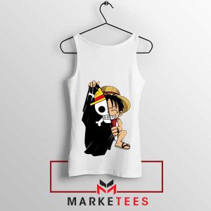 The Pirate King's Thread Luffy White Tank Top