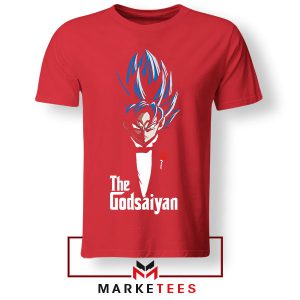 The Saiyan Godfather Dragon Ball Mafia Red Tshirt