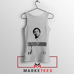 This Is Childish Gambino America Grey Tank Top