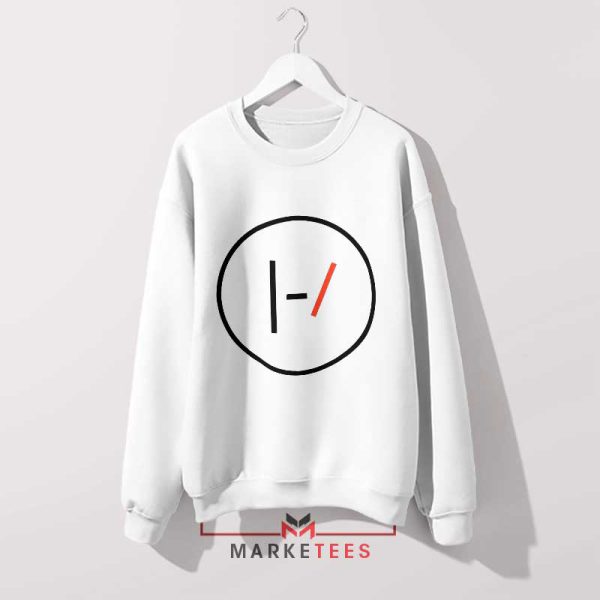 Trench Warfare Blurryface Symbol White Sweatshirt