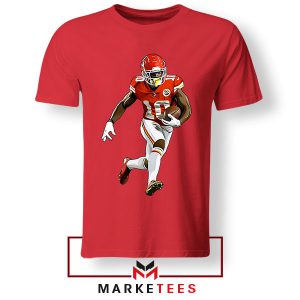 Tyreek Hill Rushing Stats NFL Red Tshirt