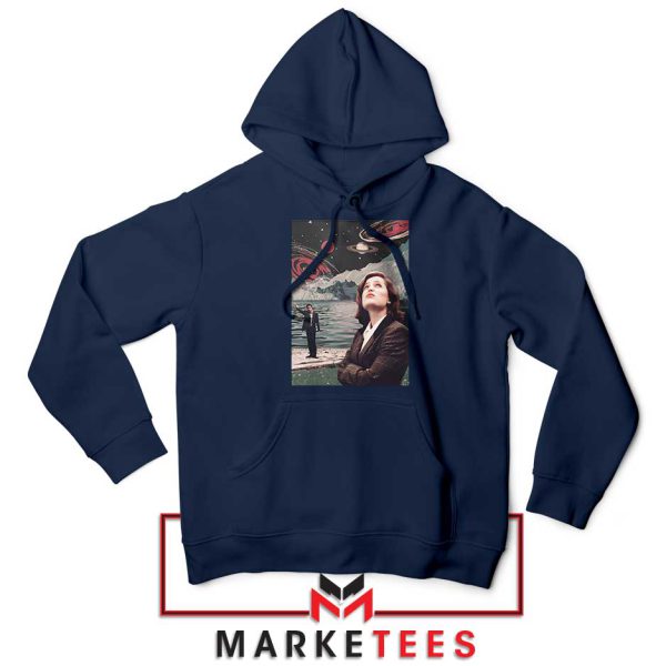 Uncover the Truth Mulder and Scully Navy Hoodie