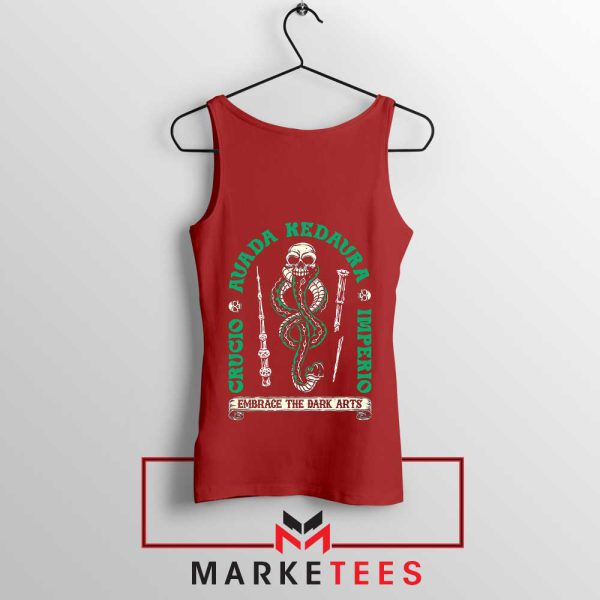 Voldemort Killing Curse Magic Spells Red Tank Top