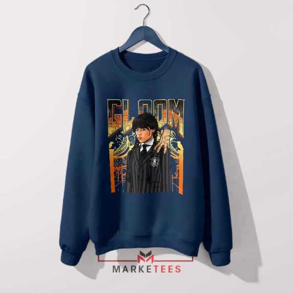 Wednesday Addams DOOM Classic Navy Sweatshirt